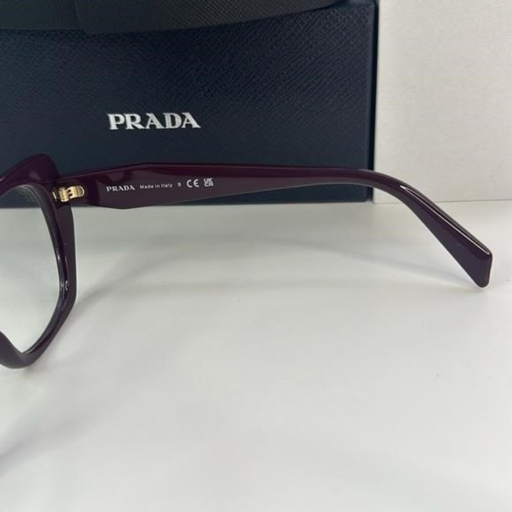 New Authentic Prada PR 18WV VIY1O1 52 - Garnet Eyeglasses - Picture 3 of 12